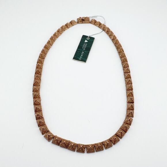 Eddie Borgo Cone Stud Necklace Women’s New With Tags‎ Rose Gold 16in - Picture 2 of 11